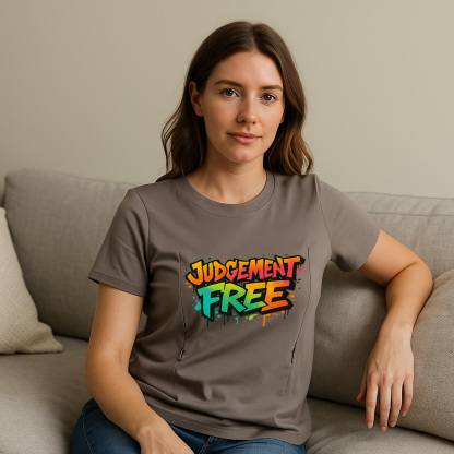 Supportive Nursing T-Shirt | "No Judgement Zone" | Totk | brand