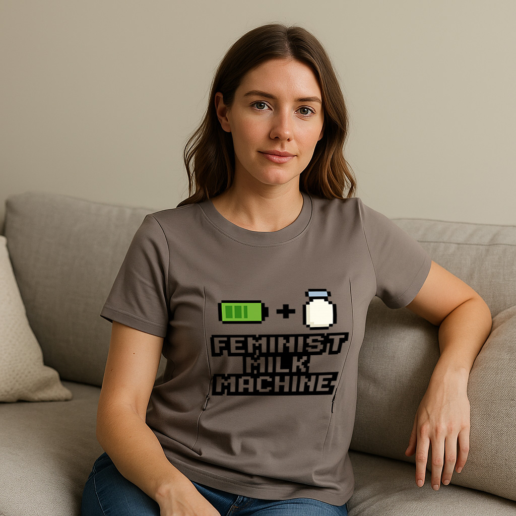 totkeeps Nursing T-Shirt | Feminist Milk Machine | Conv | brand