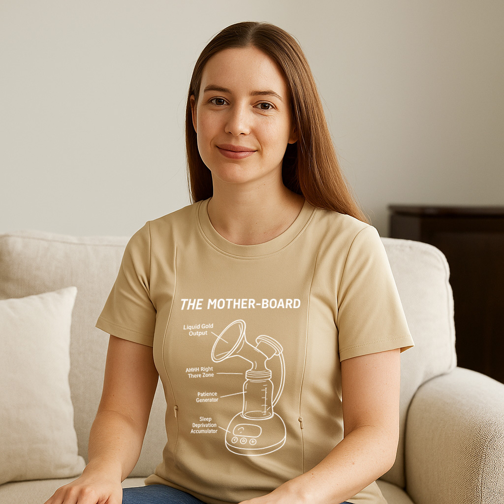 Totkeeps Nursing & Postpartum Tee | Pumping Slogan | Si | brand