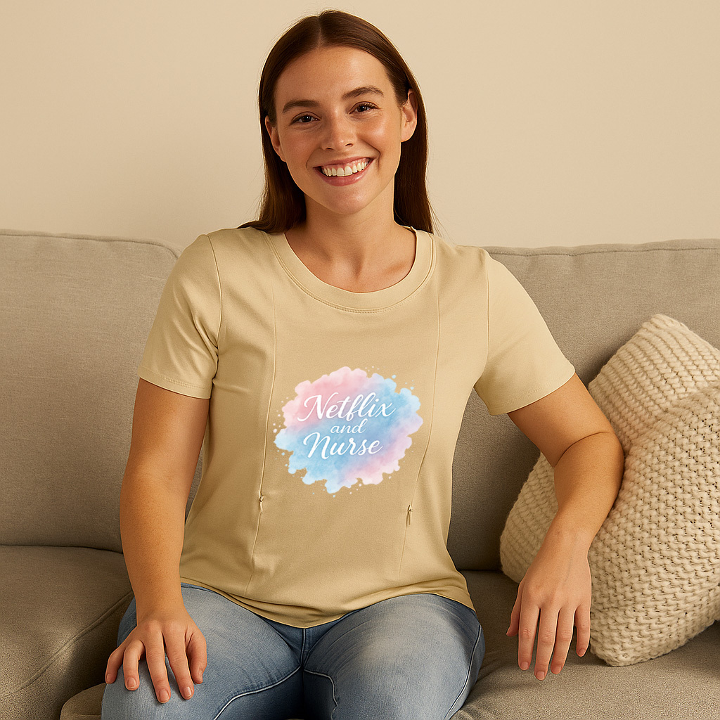 Postpartum Nursing T-Shirt | Netflix and Nurse Design | | brand
