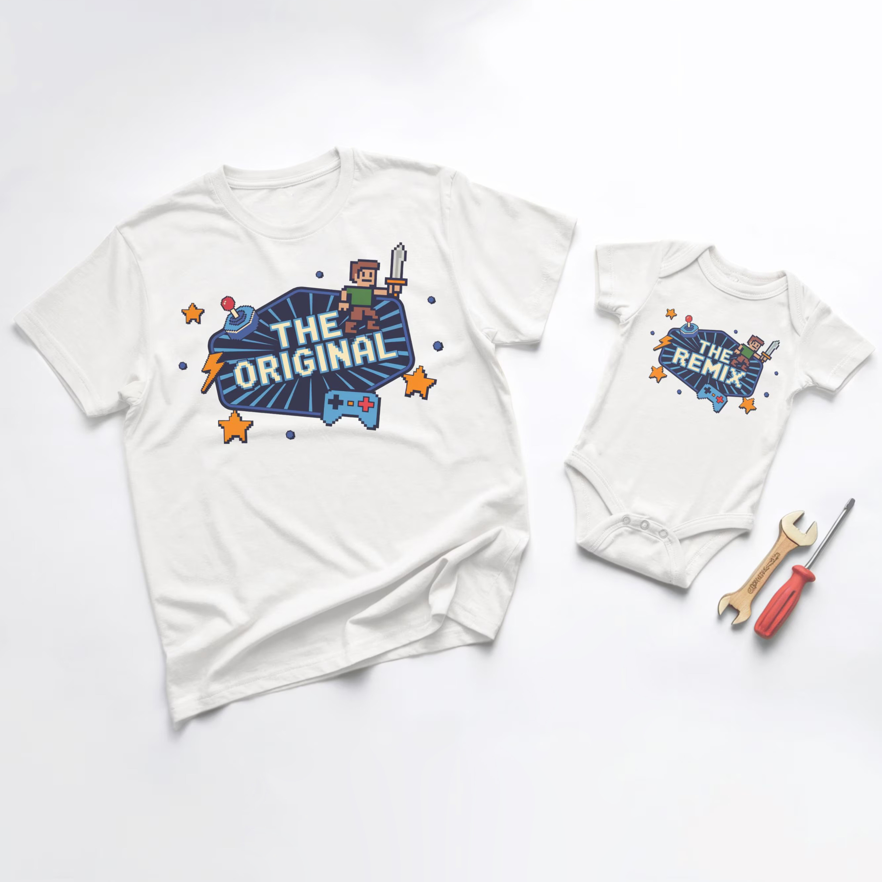 Father's Day Family Matching T-shirt-The Original And The Remix