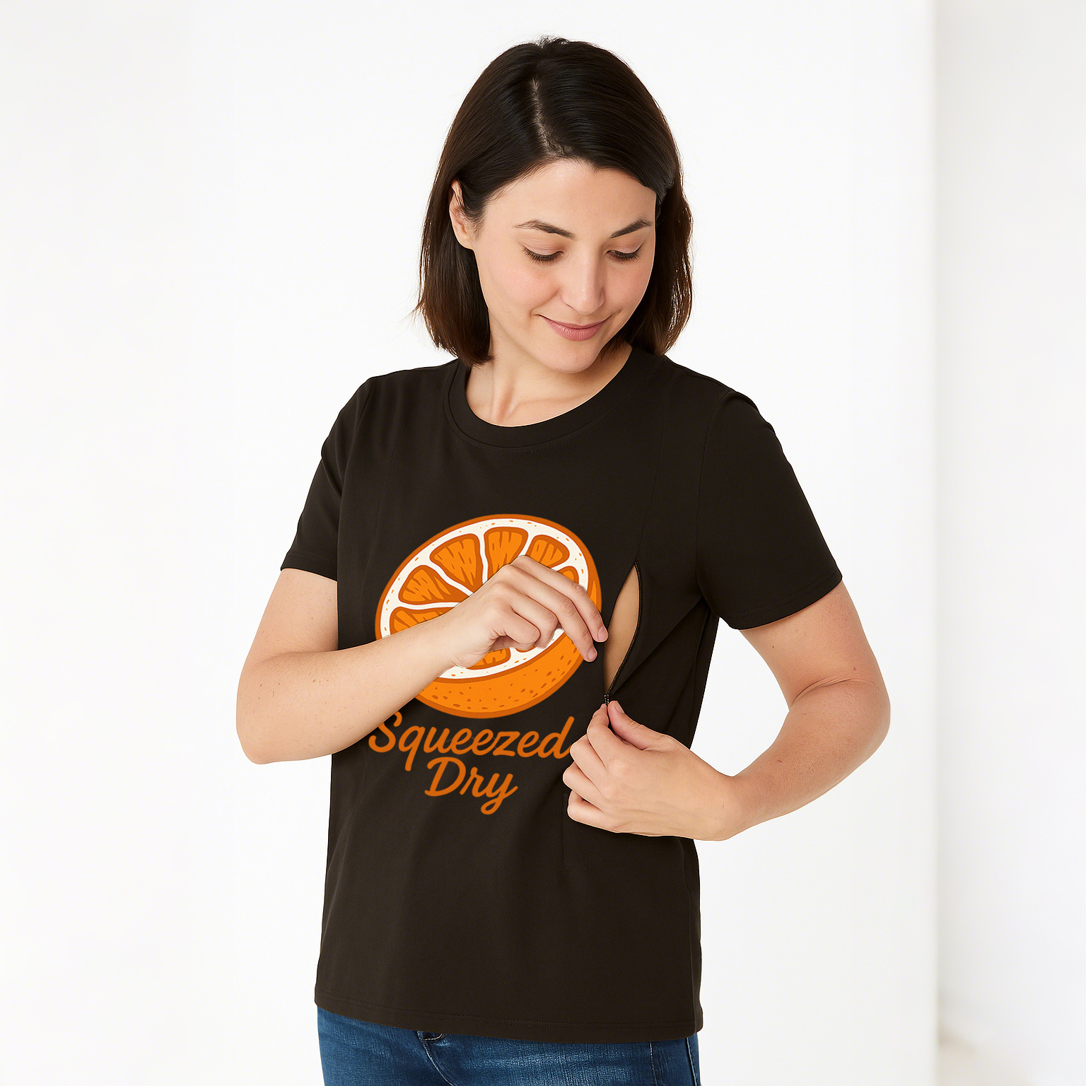 "Straight Outta Milk Supply" | Functional & Funny Zippe | brand