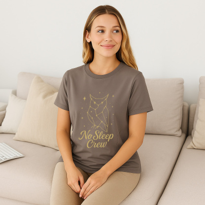 Cute & Funny Nursing Top | No Sleep Crew Tee | Easy Bre | brand