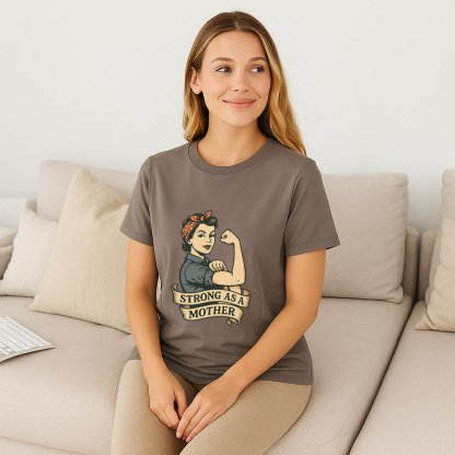 Breastfeeding Top with Strong as a Mother Print | Easy  | brand