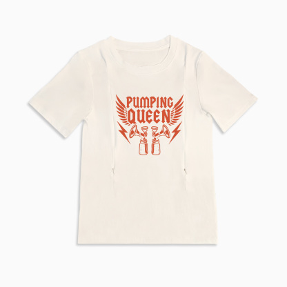 Empowering Pumping Top | Pumping Queen Tee | Easy Nursing Access