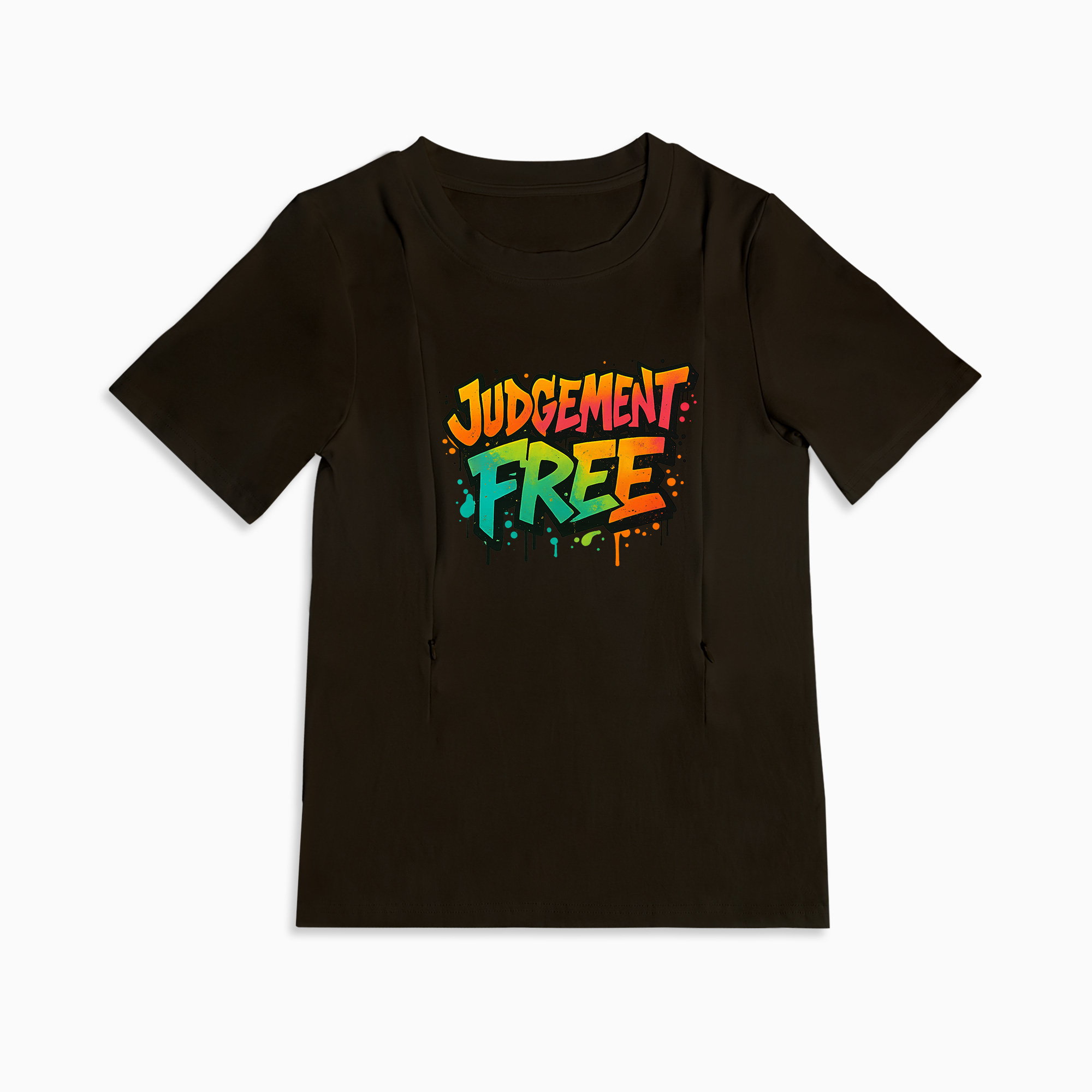 Supportive Nursing T-Shirt | "No Judgement Zone" | Totkeeps Mama Love