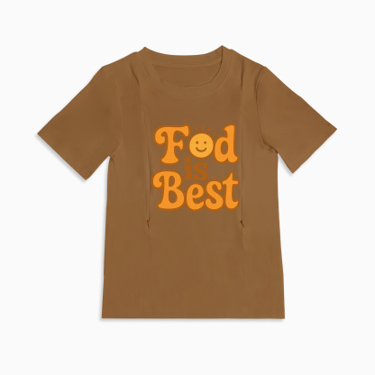New Mom Gift: Fed Is Best Nursing Tee | Soft Cotton | Totkeeps