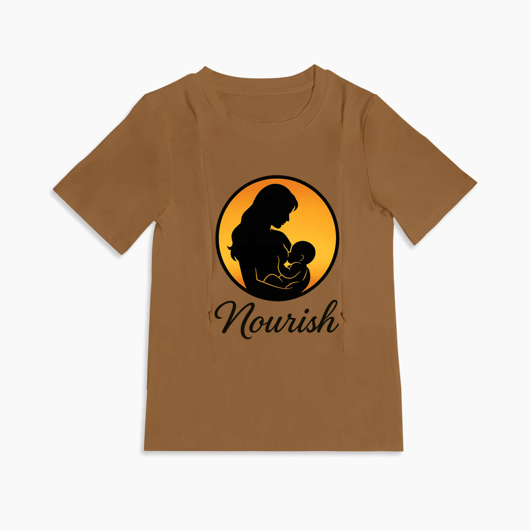 Discreet Breastfeeding Top with Side Zippers | Nourish by totkeeps