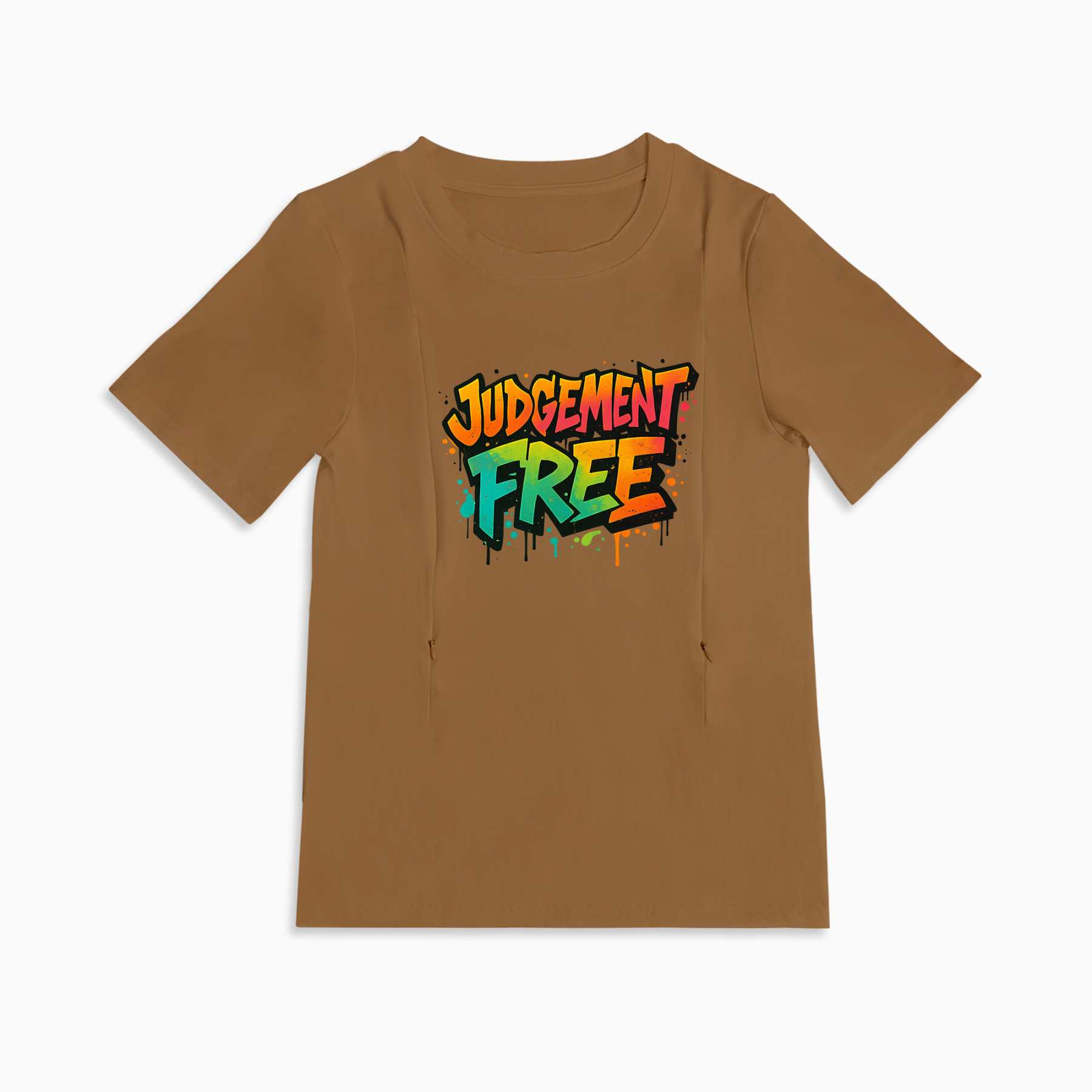 Supportive Nursing T-Shirt | "No Judgement Zone" | Totkeeps Mama Love