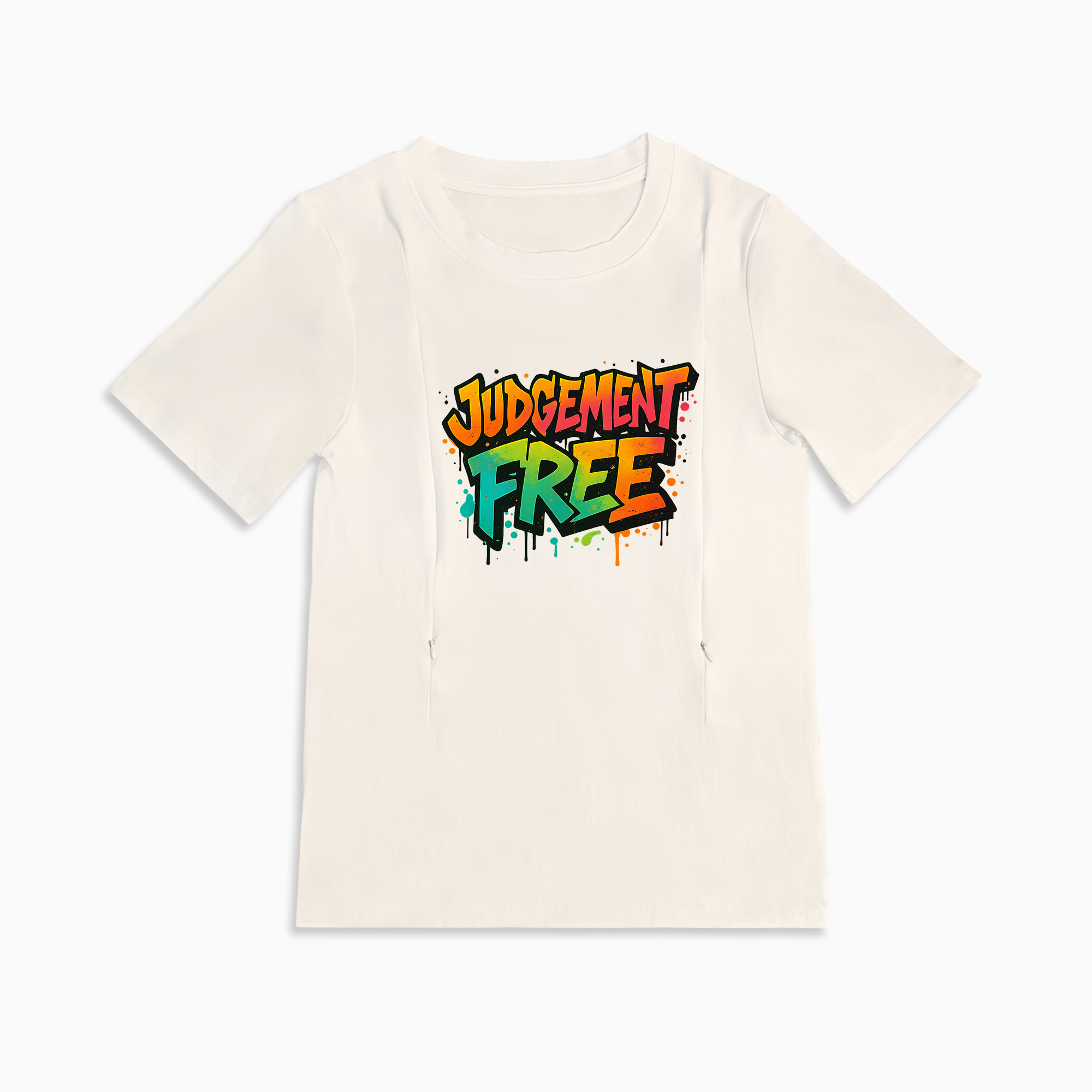 Supportive Nursing T-Shirt | "No Judgement Zone" | Totkeeps Mama Love