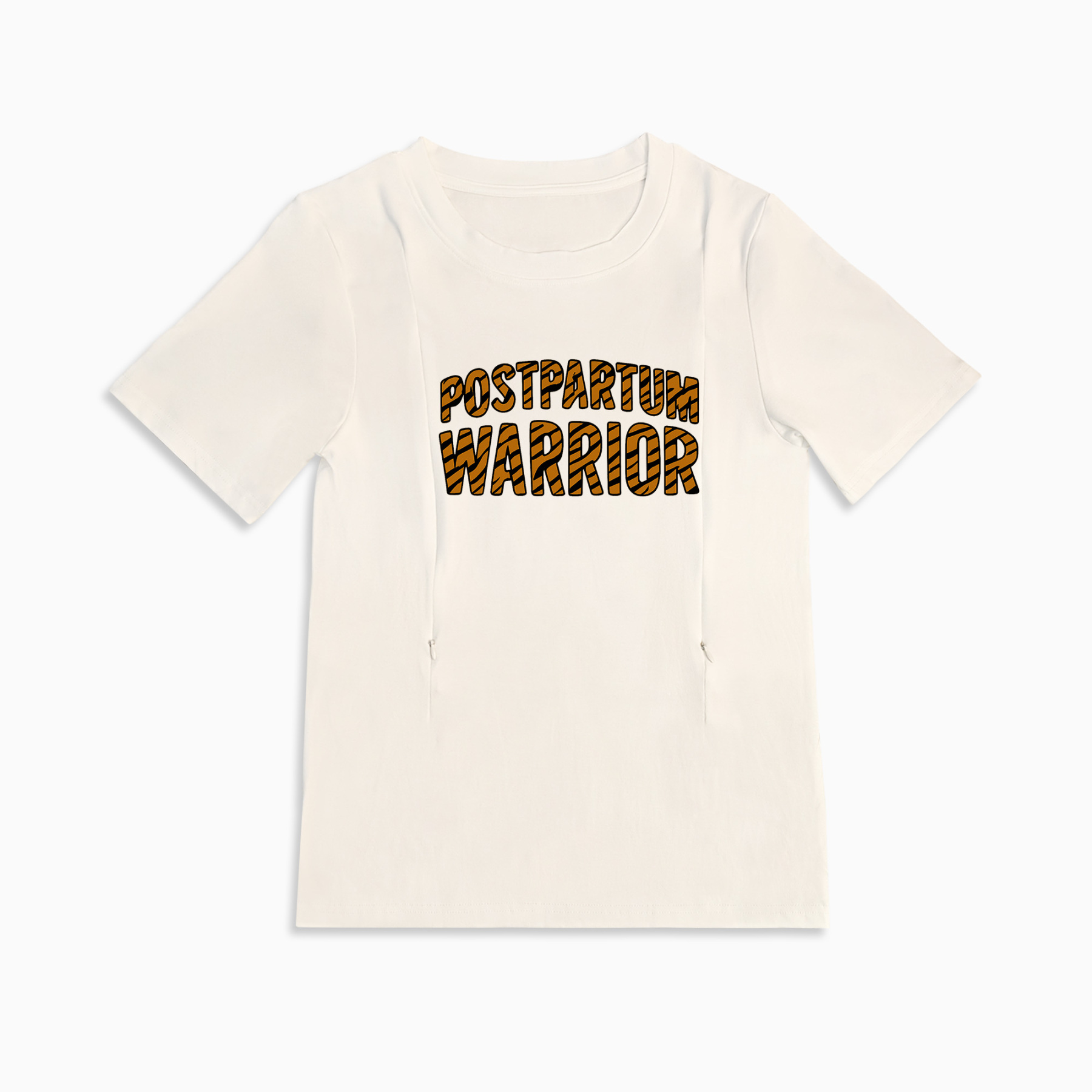 Empowering Mom T-Shirt with Nursing Zippers | Postpartum Warrior