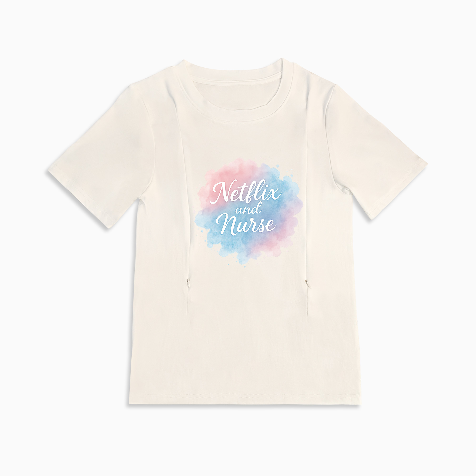 Postpartum Nursing T-Shirt | Netflix and Nurse Design | Breathable Cotton