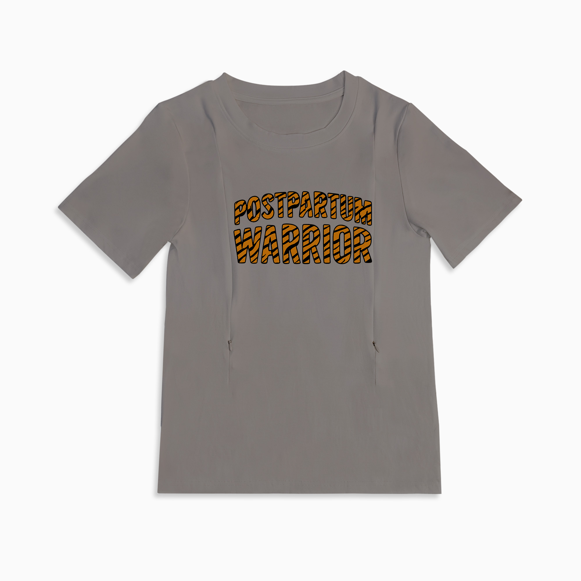 Empowering Mom T-Shirt with Nursing Zippers | Postpartum Warrior