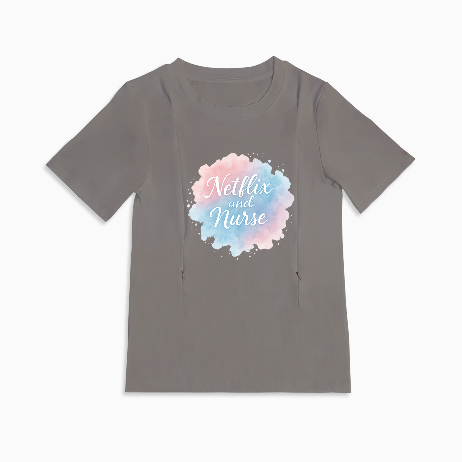 Postpartum Nursing T-Shirt | Netflix and Nurse Design | Breathable Cotton