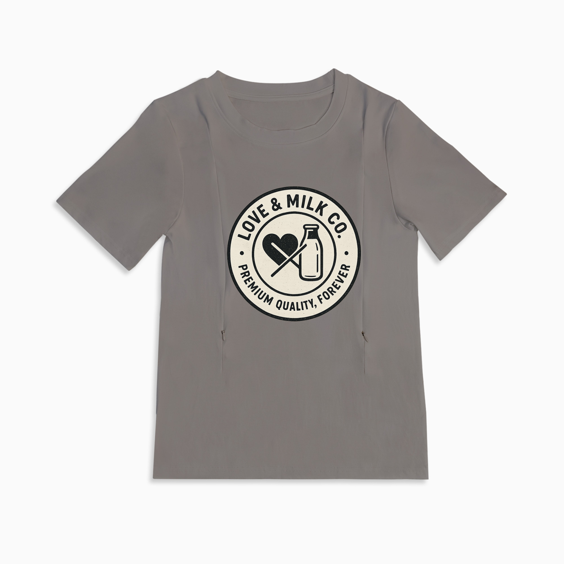 totkeeps Nursing T-Shirt | Love & Milk | For Breastfeeding Moms