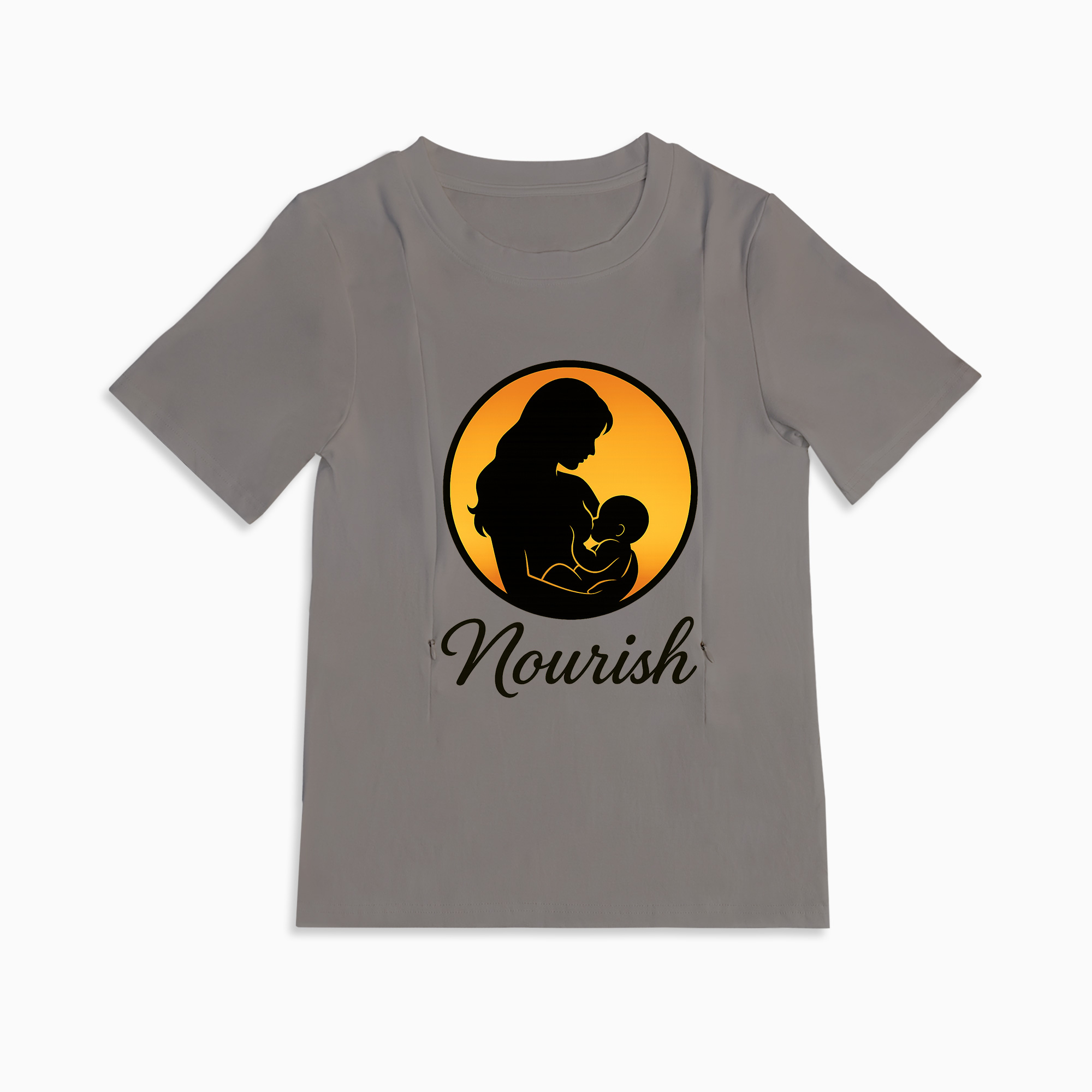 Discreet Breastfeeding Top with Side Zippers | Nourish by totkeeps