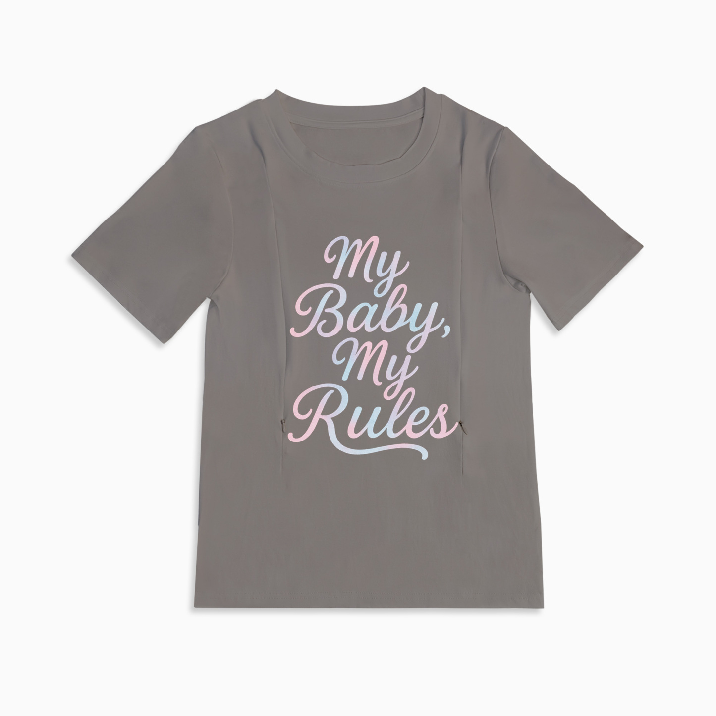 Stylish Nursing T-Shirt | "My Baby My Rules" | Totkeeps Mama & Baby