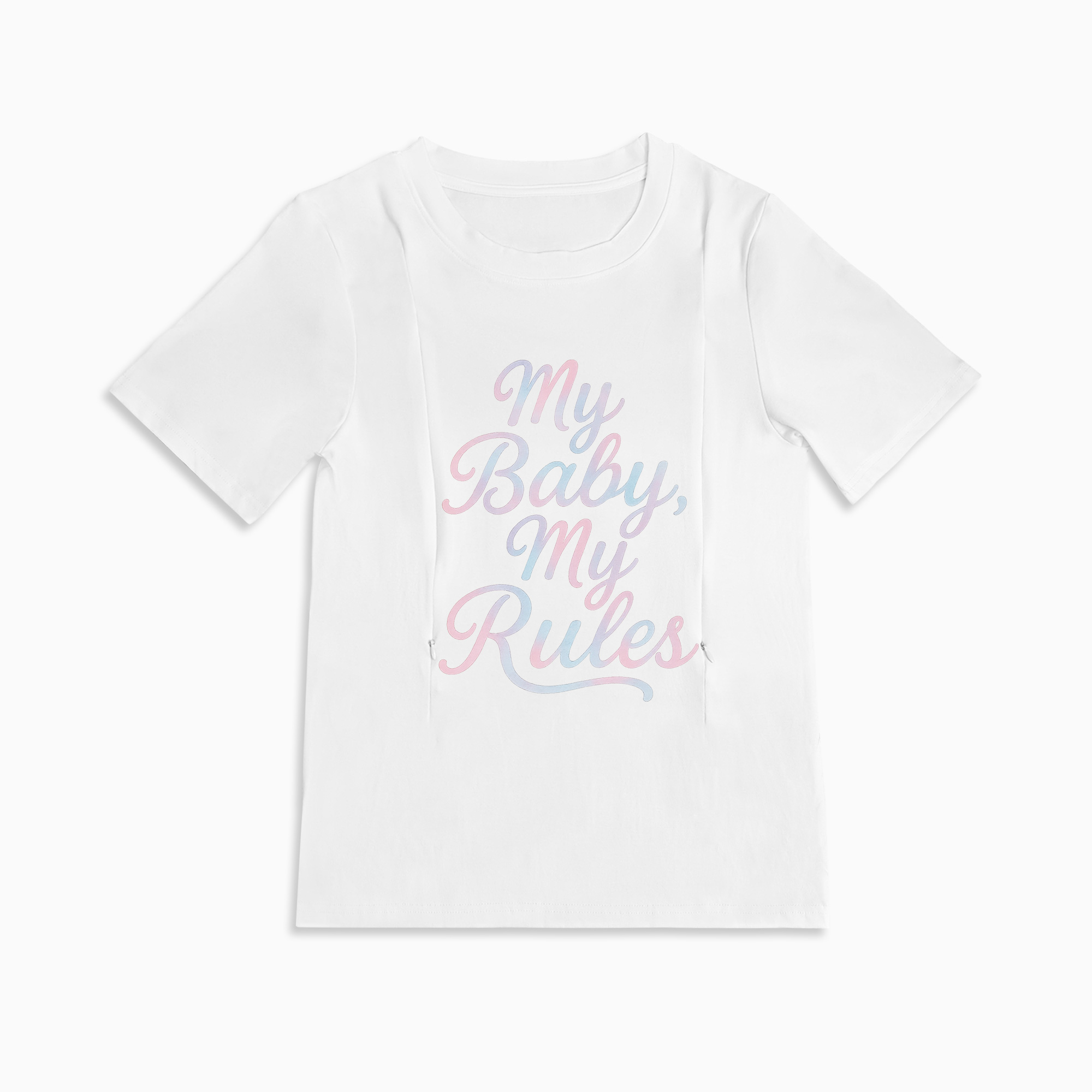 Stylish Nursing T-Shirt | "My Baby My Rules" | Totkeeps Mama & Baby