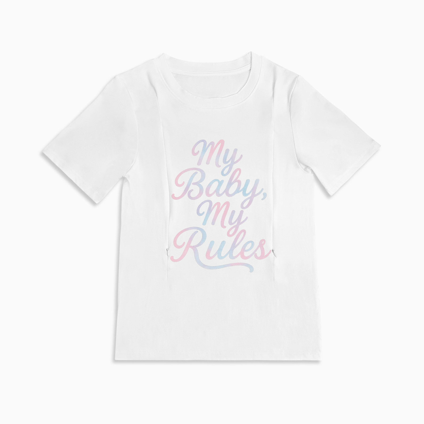 Stylish Nursing T-Shirt | "My Baby My Rules" | Totkeeps Mama & Baby