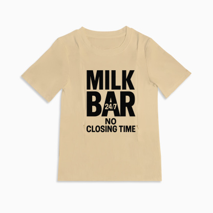 Postpartum T-Shirt for Nursing | 24/7 Milk Bar | Zipper Access