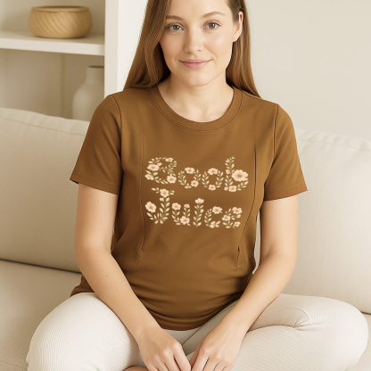 Side Zip Nursing Top | Funny "Boob Juice" | Postpartum  | brand
