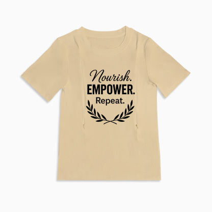 Soft Cotton Nursing Tee | Nourish Design | totkeeps Mama Wear