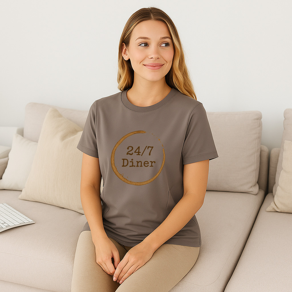 24/7 Diner Tee | The Perfect Zippered T-Shirt for Breas | totkeeps