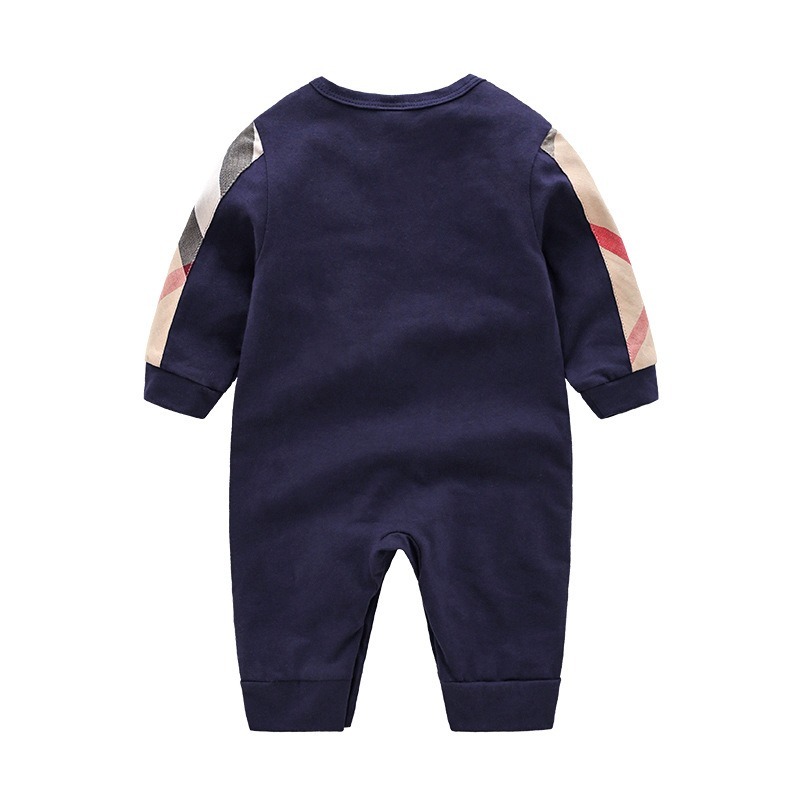 Baby Boy Summer Cotton Long-Sleeve Jumpsuits