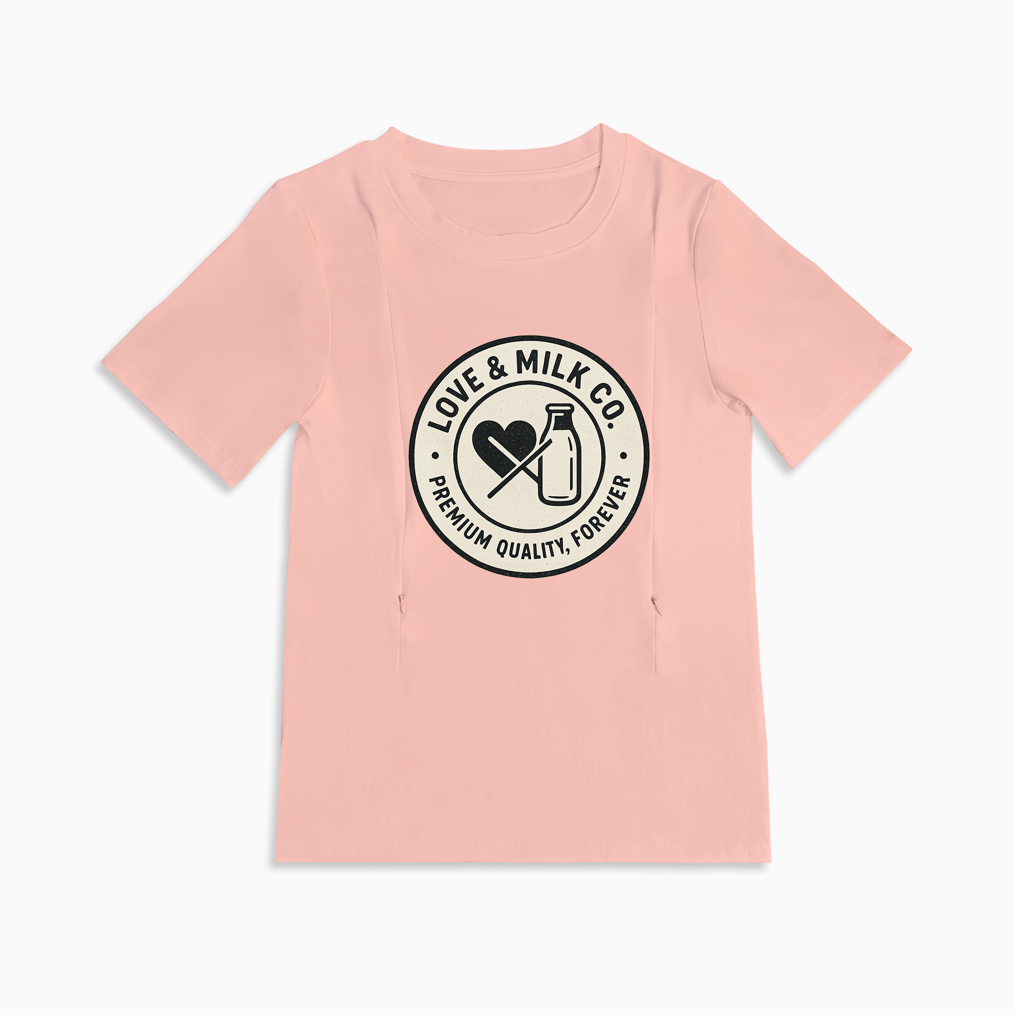 totkeeps Nursing T-Shirt | Love & Milk | For Breastfeeding Moms
