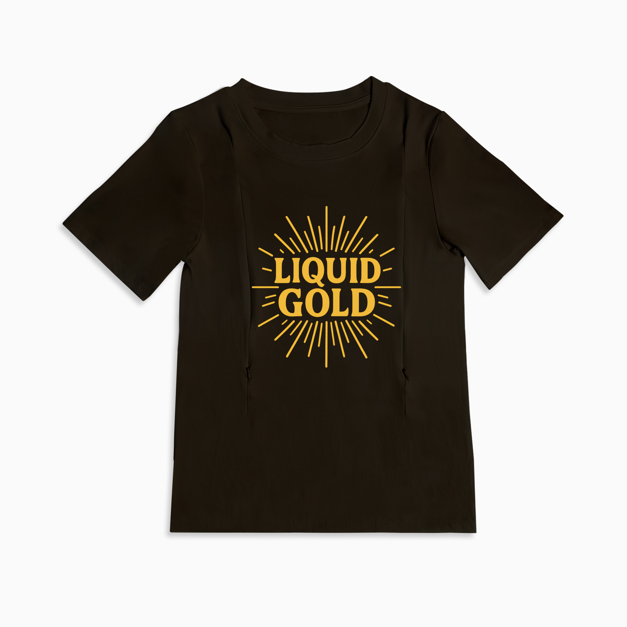 Breastfeeding T-shirt "liquid Gold" | Easy Zipper Access | Totkeeps