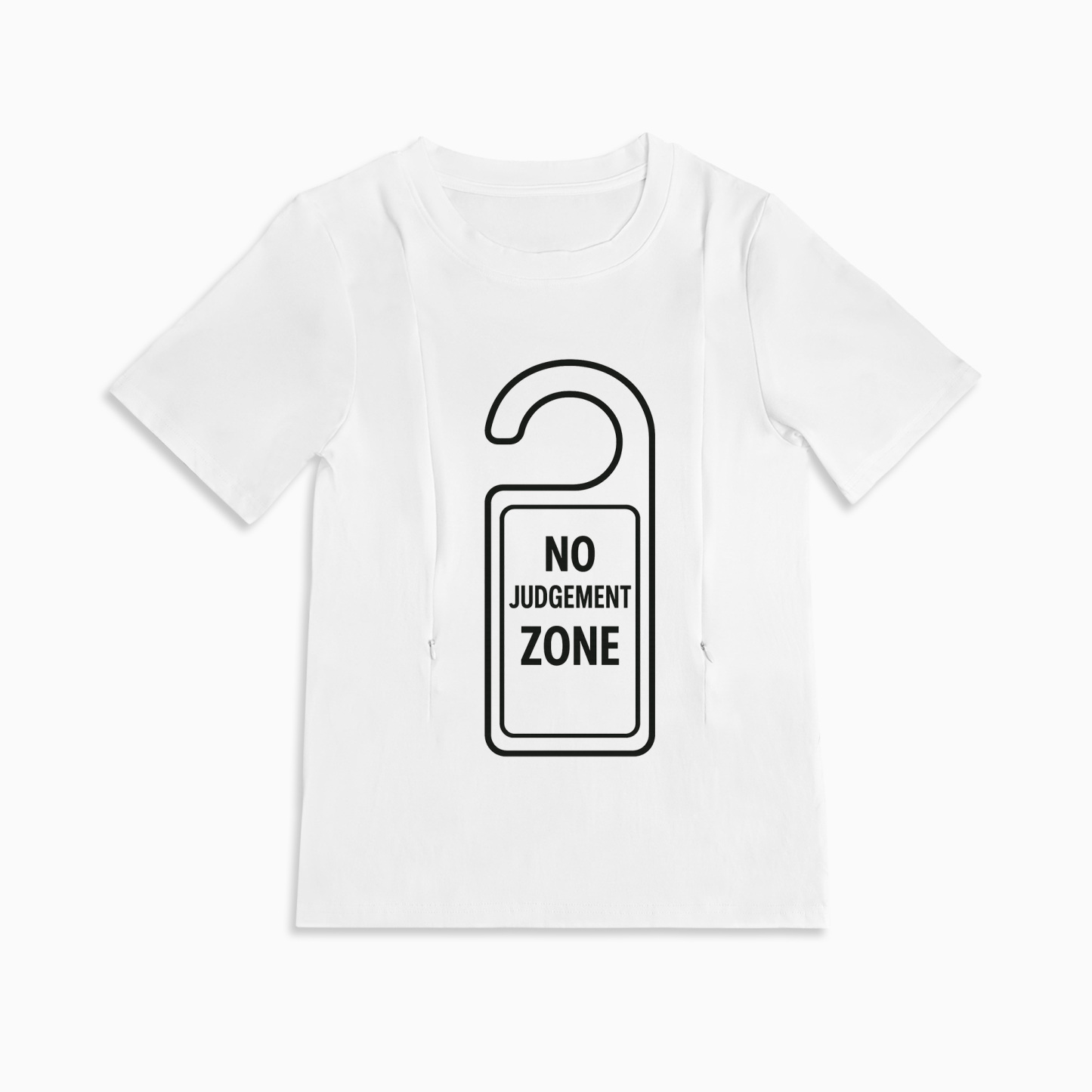 Totkeeps Nursing Wear | "No Judgement Zone" T-Shirt | Soft Cotton