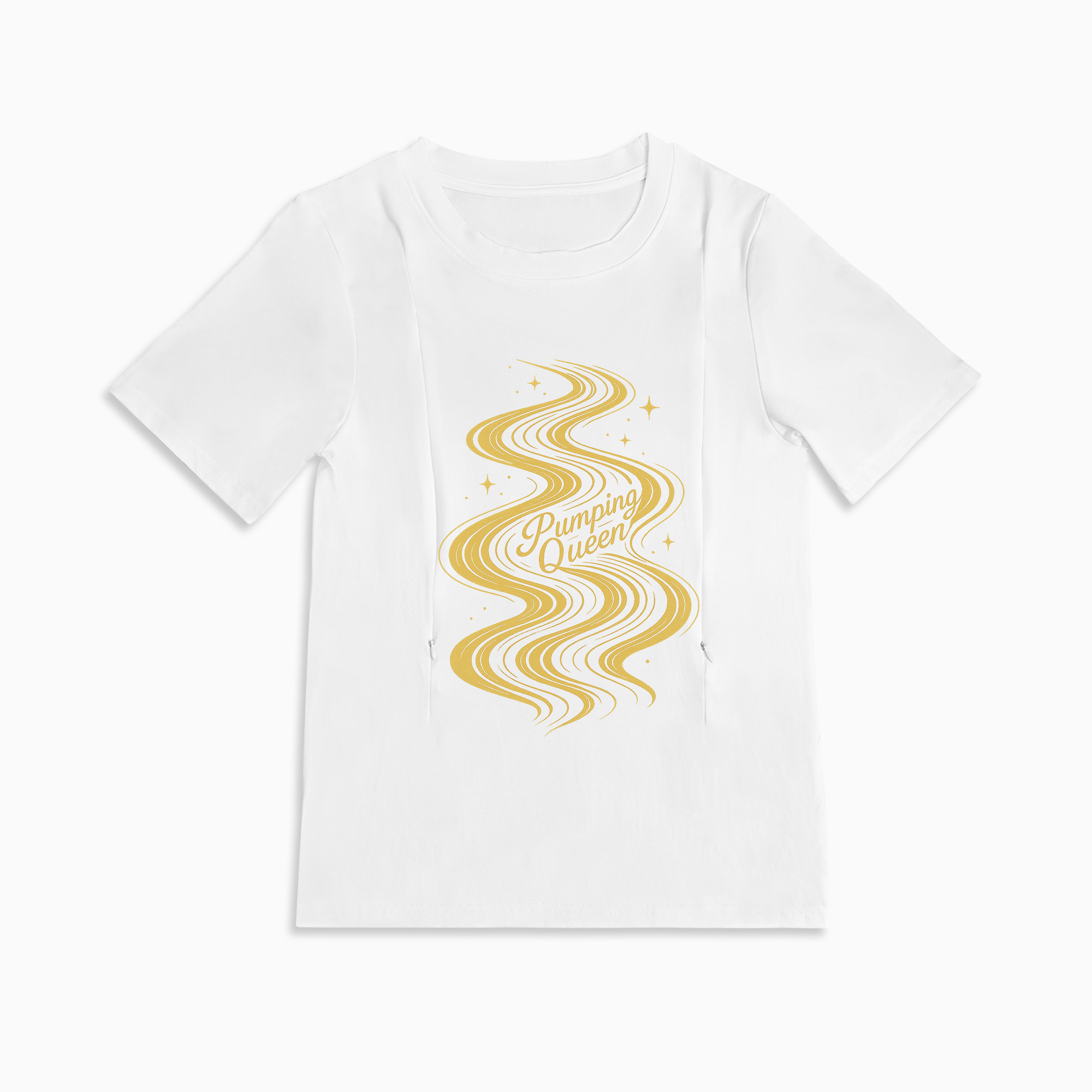 totkeeps Nursing Wear | The "Pumping Queen" Zipper Tee for Moms