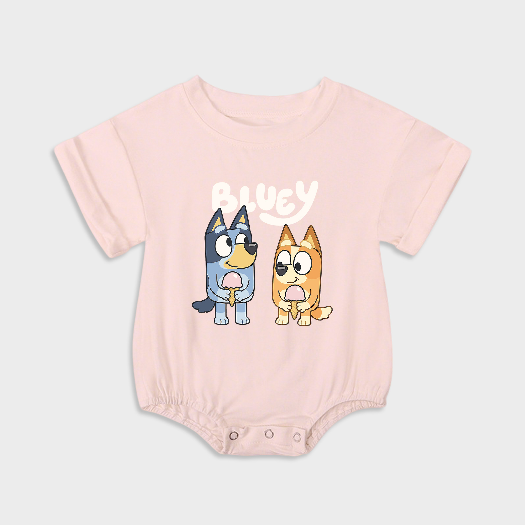 Bluey Ice Cream Baby Triangular Stretchy Onesies