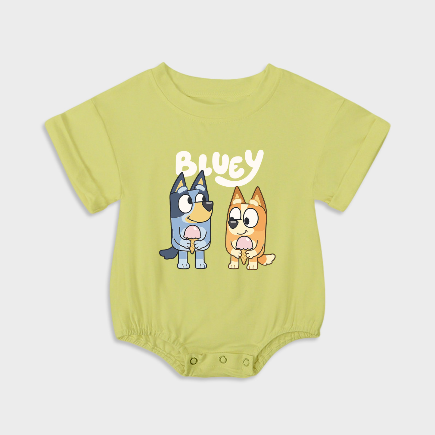 Bluey Ice Cream Baby Triangular Stretchy Onesies