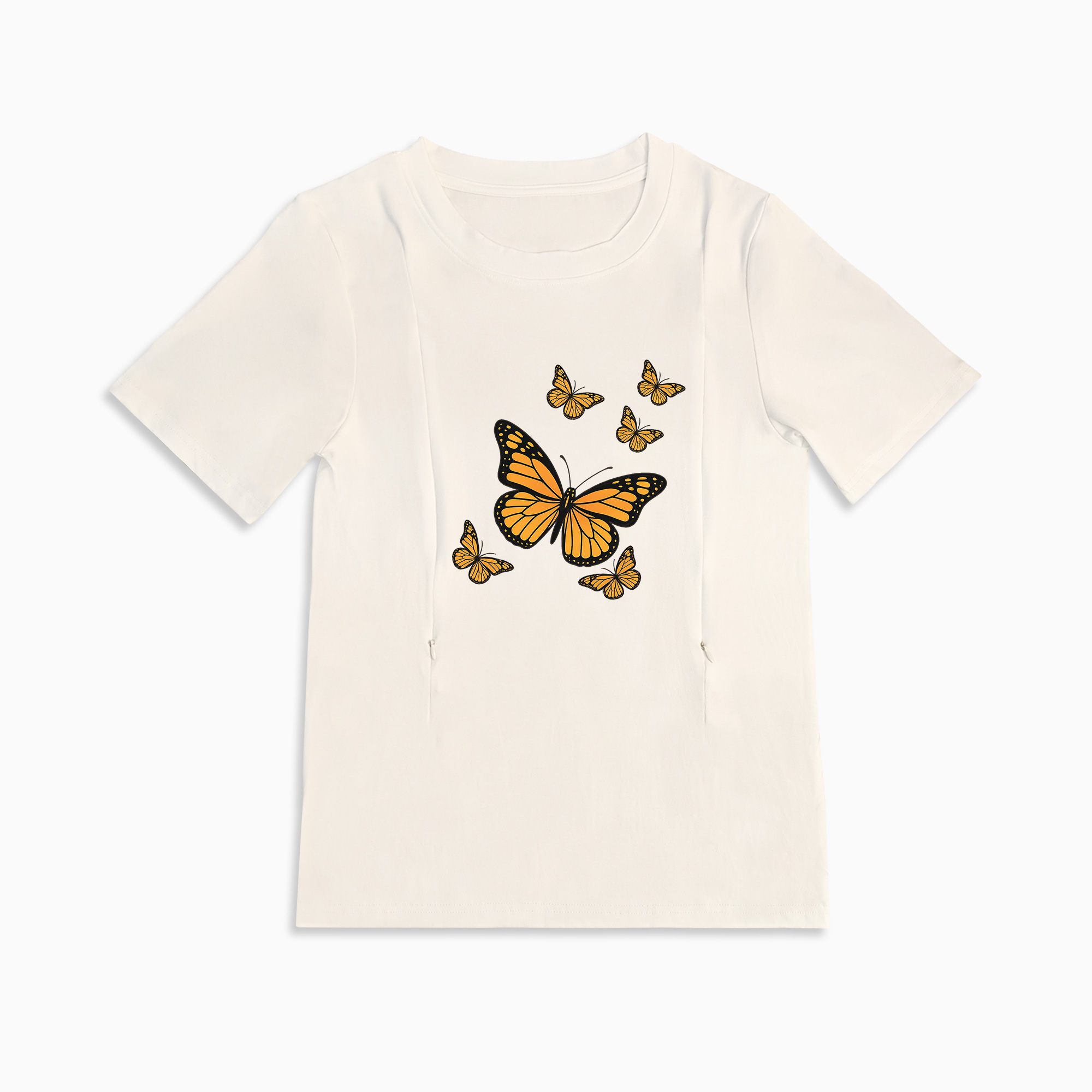 Nursing tops Butterflies Mom Breastfeeding Nursing T Shirt