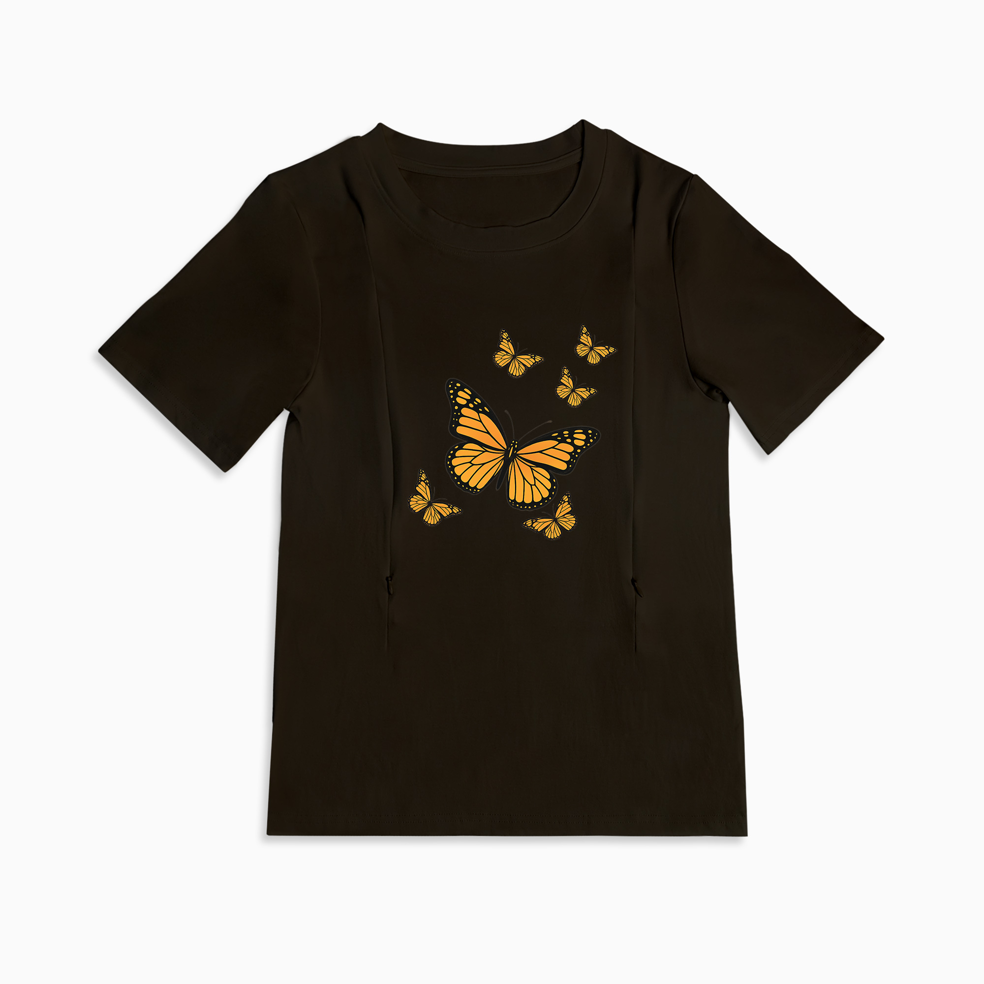 Butterflies Mom Breastfeeding Nursing T Shirt