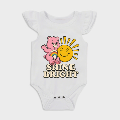 Baby romper with Care Bears design in White