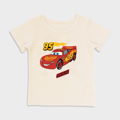 baby shirts Cars-Kids' T-Shirt, Toddler Top Beige