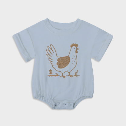 baby onesies - Chicken Baby Triangular Stretchy Onesies
