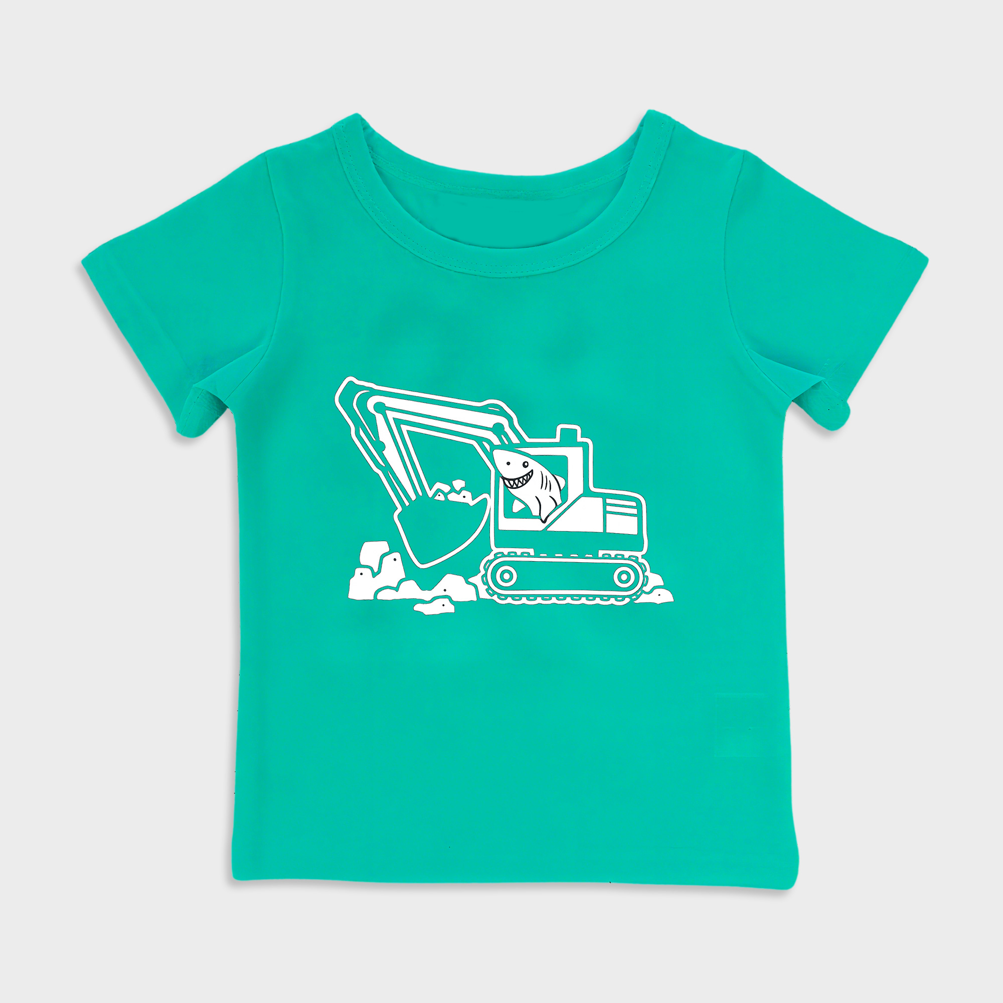 Construction & Shark-Kids' T-Shirt, Toddler Top