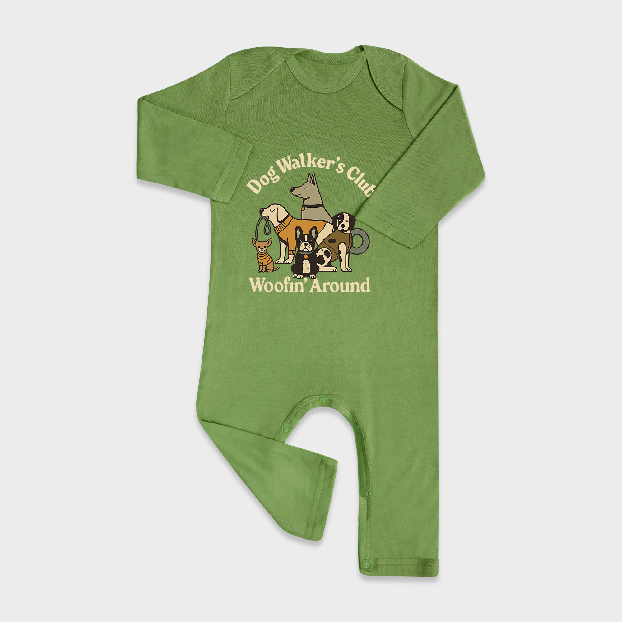 Dog Walker'S Club Long Sleeve &Long Leg Jumpsuit