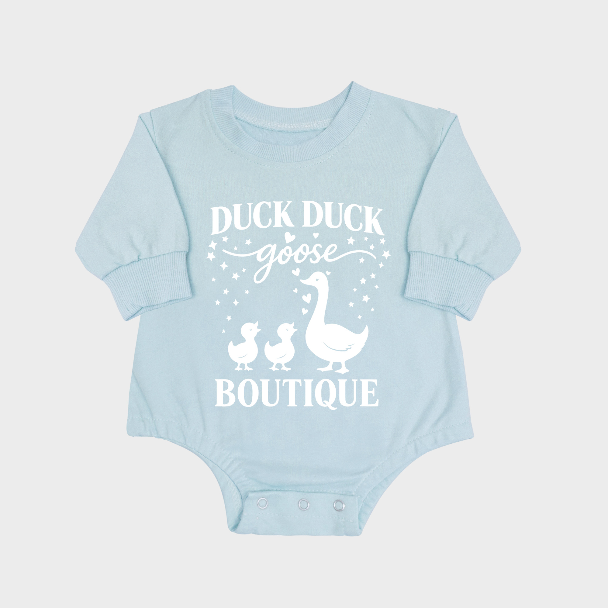 Duck Duck Long-sleeved Triangle Onesies