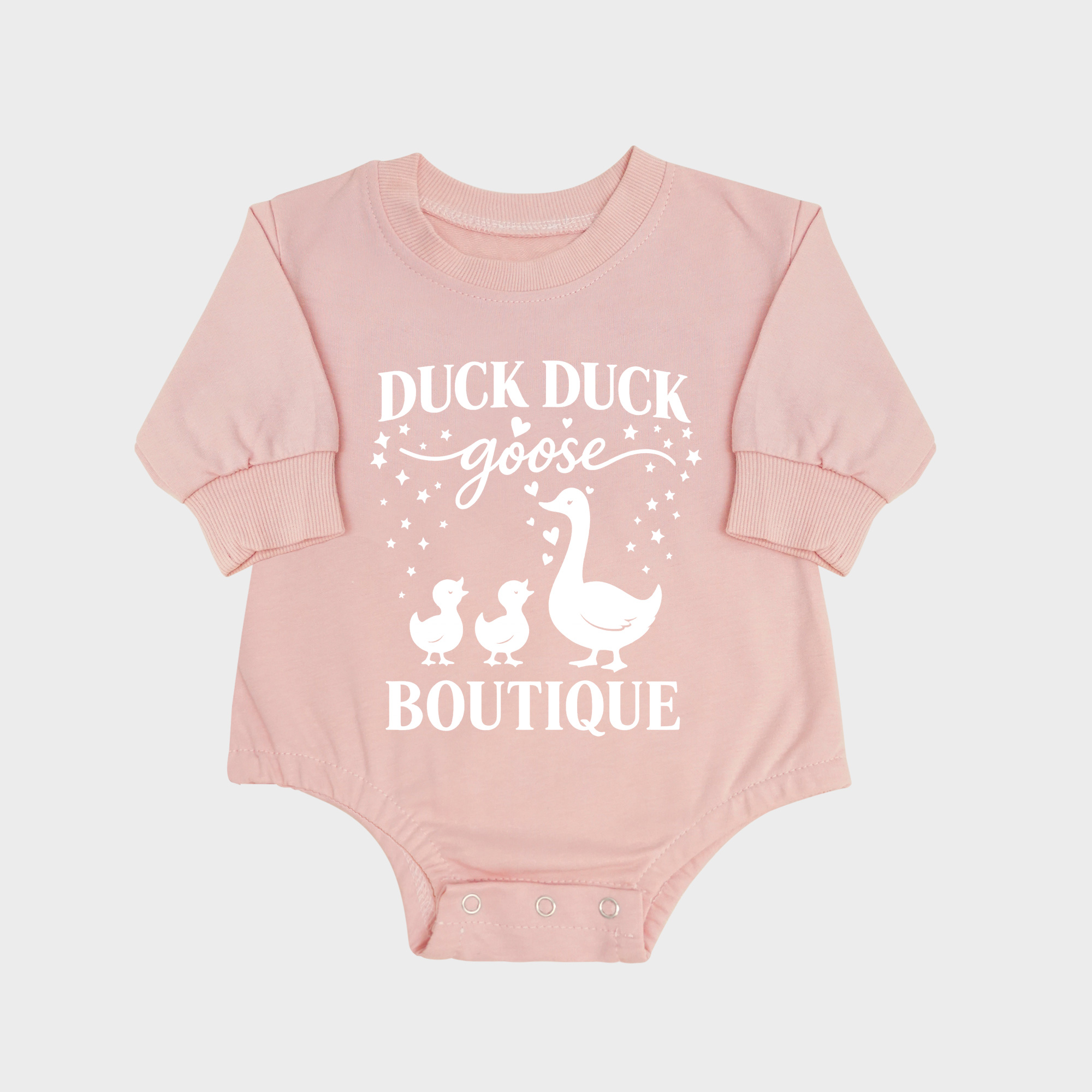 Duck Duck Long-sleeved Triangle Onesies
