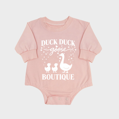 Duck Duck Long-sleeved Triangle Onesies