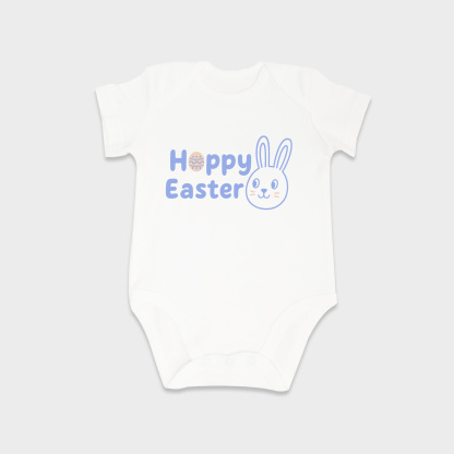 Easter baby onesies in White