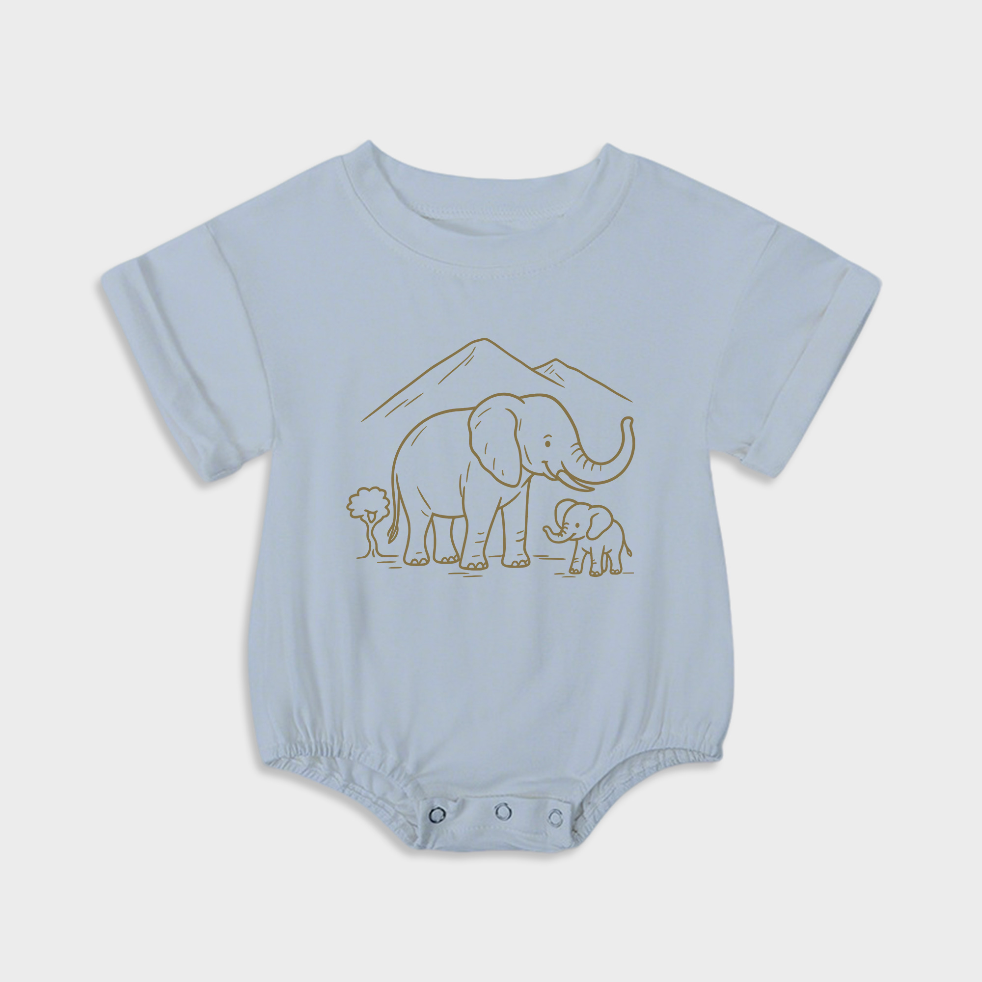 baby onesies - Elephants Baby Triangular Stretchy Onesies