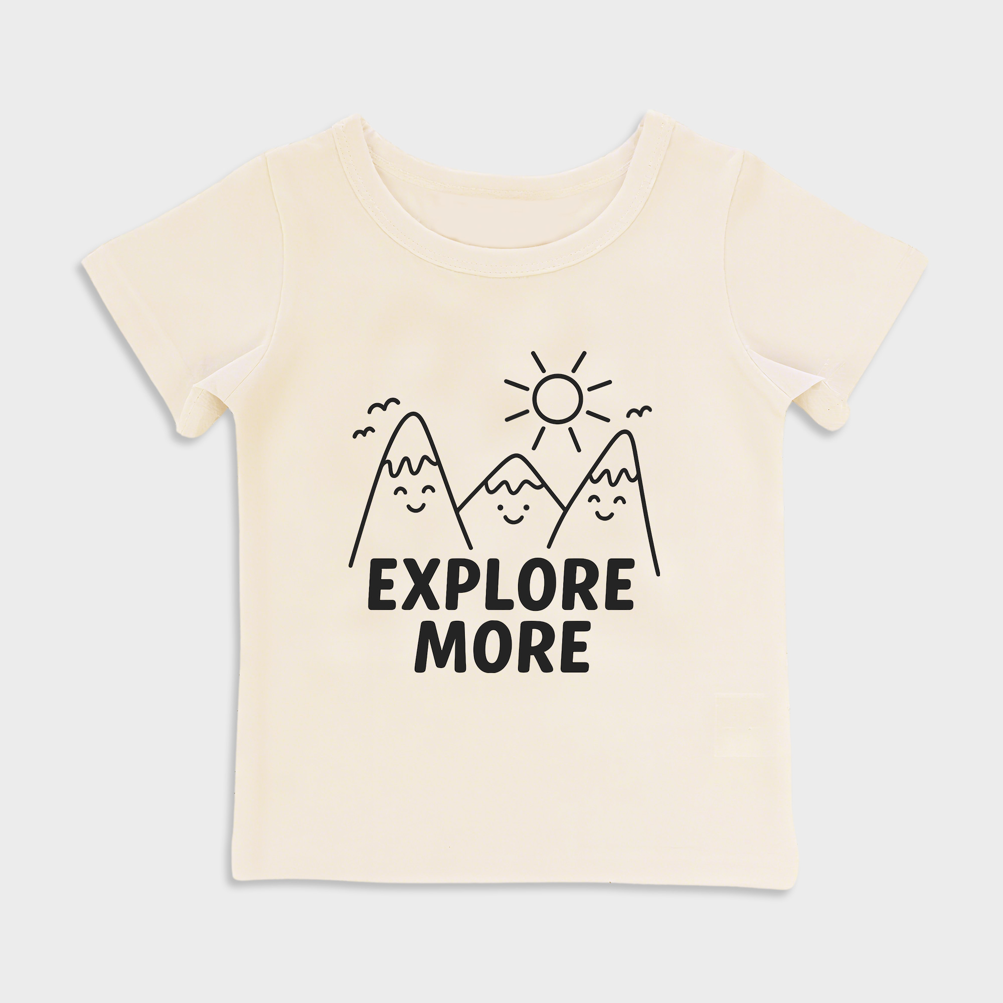 baby shirts explore more kids' t shirt, toddler top beige