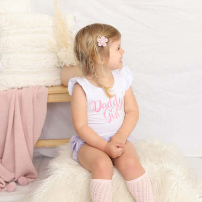 Daddy's Girl - Baby Girl Ruffle Sleeve Bodysuits