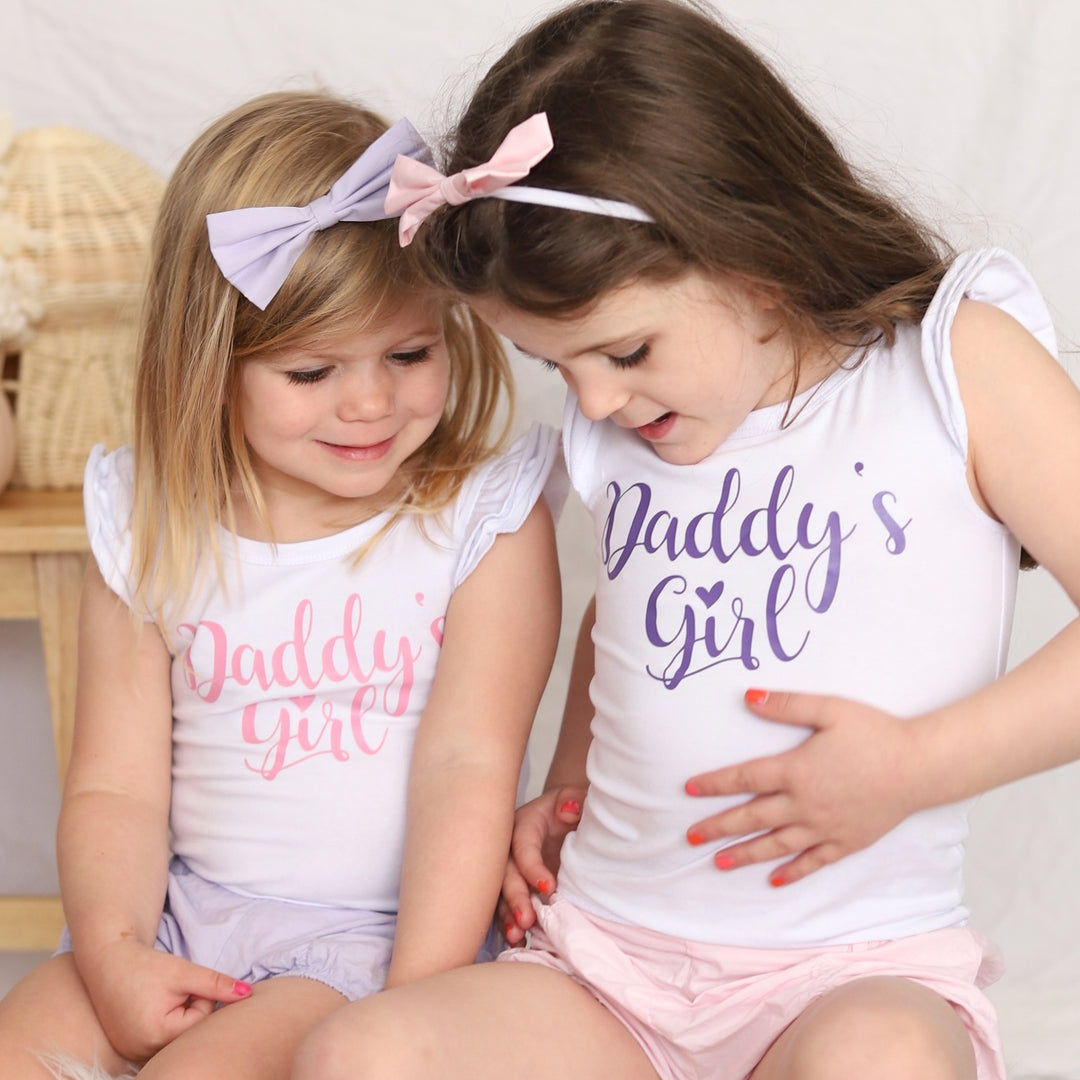Daddy's Girl - Baby Girl Ruffle Sleeve Bodysuits