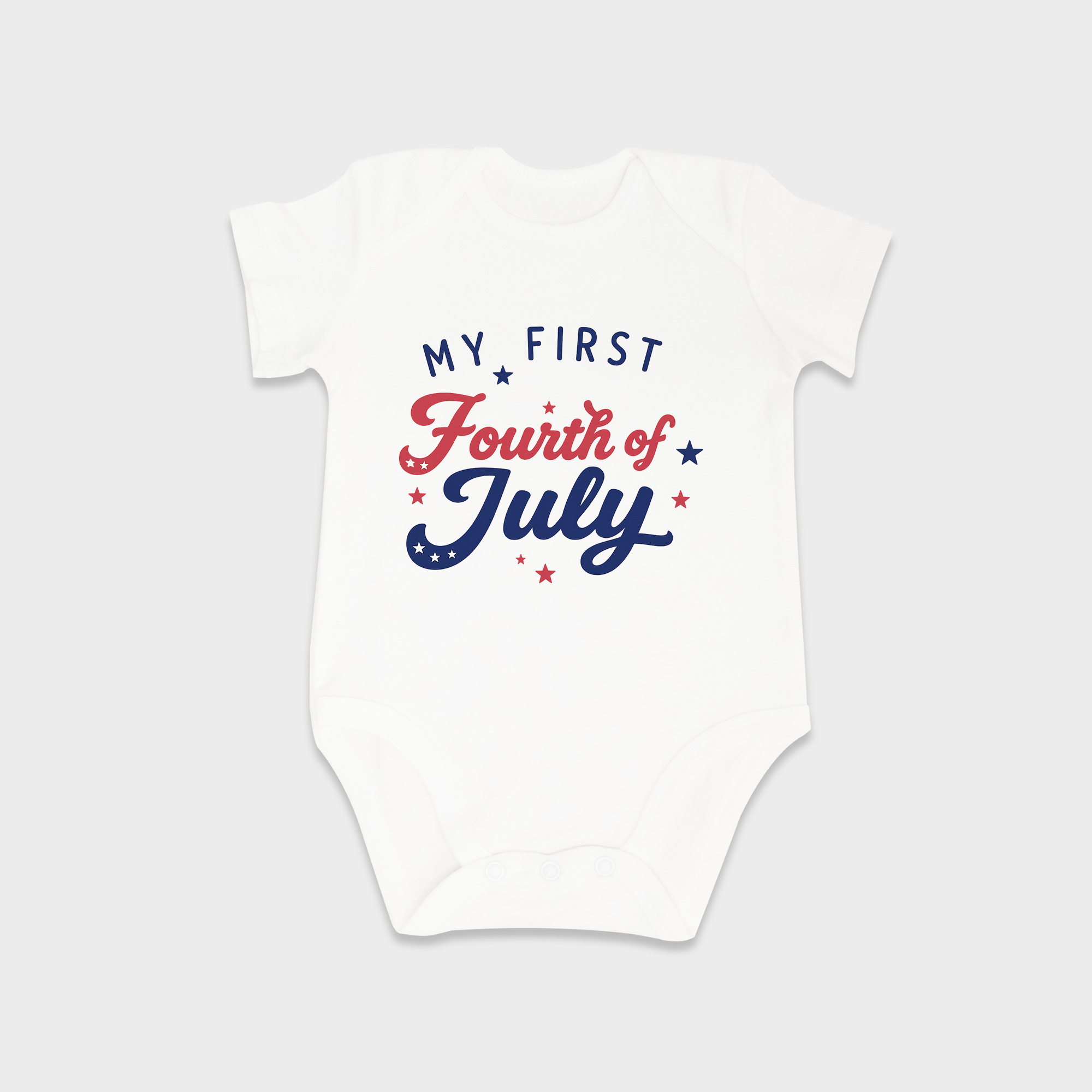 First 4th Of July baby onesies in White